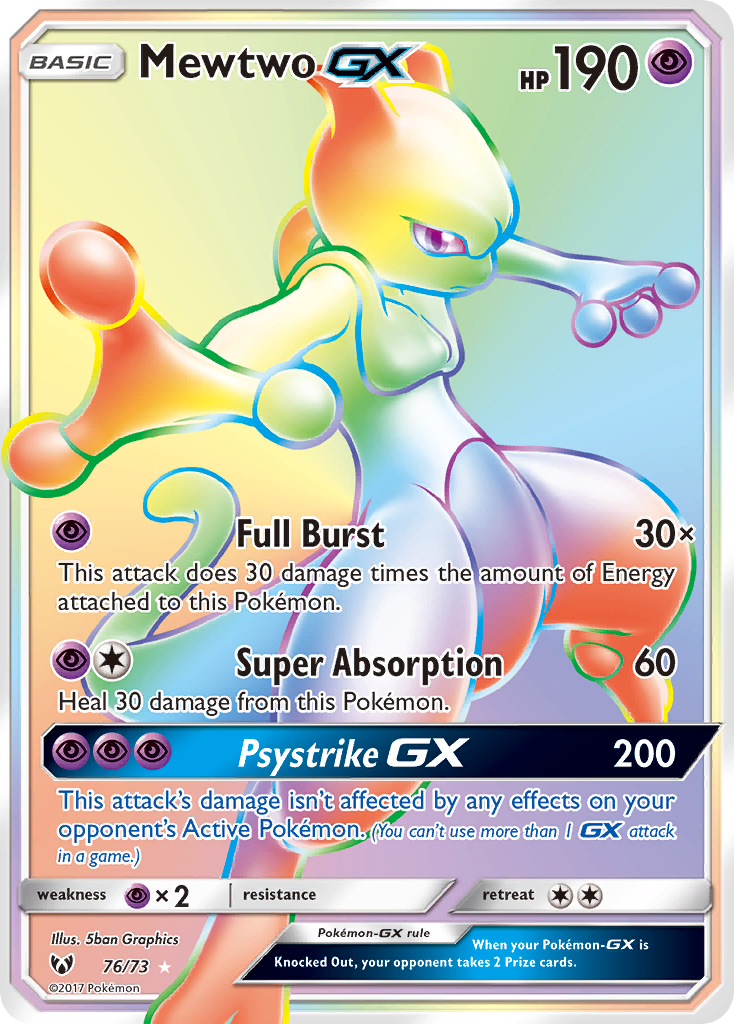 Mewtwo GX (76/73) [Sun & Moon: Shining Legends] | Gear Gaming Bentonville