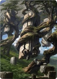 Forest 2 Art Card [Zendikar Rising Art Series] | Gear Gaming Bentonville