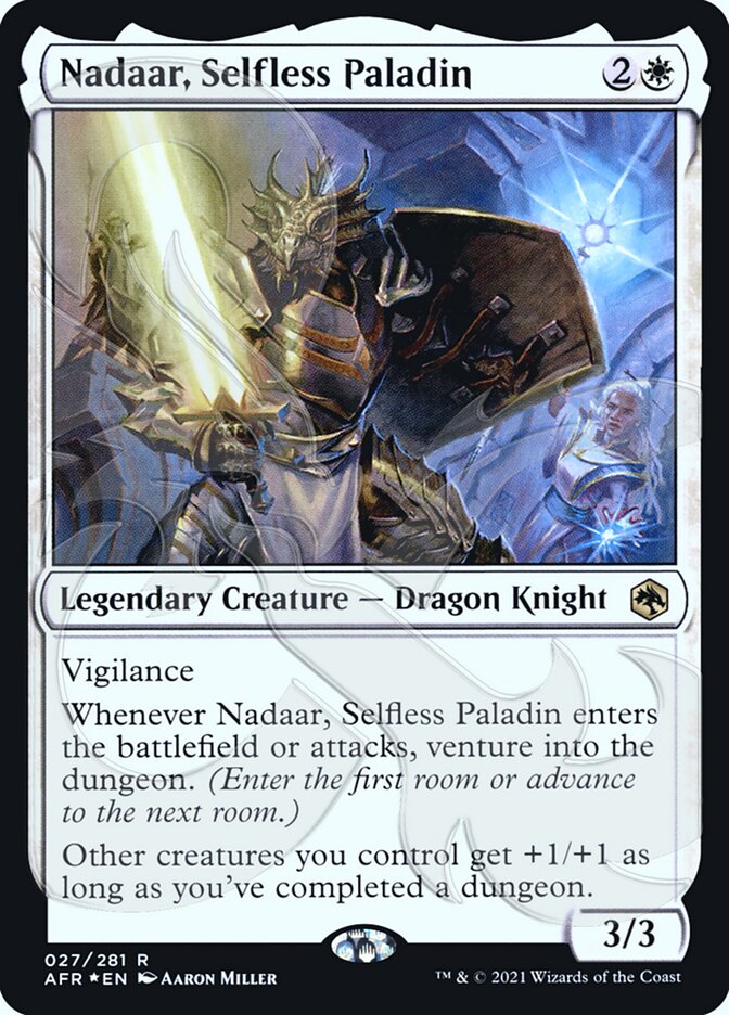 Nadaar, Selfless Paladin (Ampersand Promo) [Dungeons & Dragons: Adventures in the Forgotten Realms Promos] | Gear Gaming Bentonville