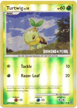 Turtwig (103/130) [Burger King Promos: 2008 Collection] | Gear Gaming Bentonville