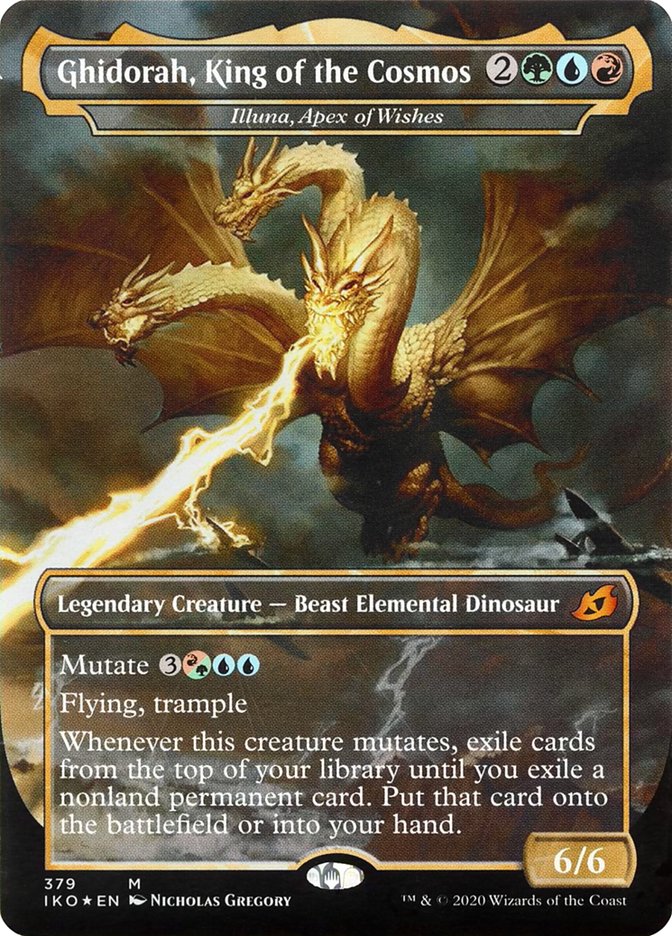 Illuna, Apex of Wishes - Ghidorah, King of the Cosmos (Godzilla Series) [Ikoria: Lair of Behemoths] | Gear Gaming Bentonville