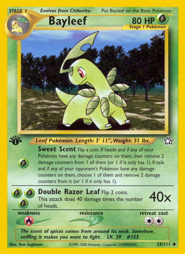 Bayleef (29/111) [Neo Genesis 1st Edition] | Gear Gaming Bentonville