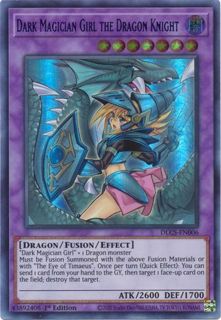 Dark Magician Girl the Dragon Knight (Alternate Art) (Green) [DLCS-EN006] Ultra Rare | Gear Gaming Bentonville