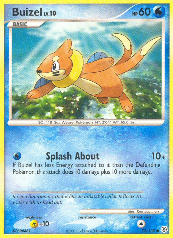 Buizel (72/130) [Diamond & Pearl: Base Set] | Gear Gaming Bentonville