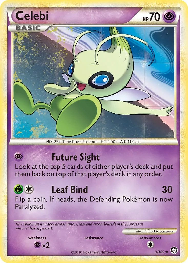 Celebi (3/102) (Movie Exclusive) [HeartGold & SoulSilver: Triumphant] | Gear Gaming Bentonville