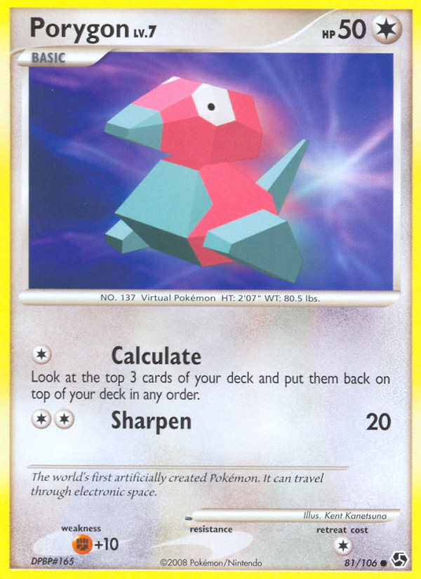 Porygon (81/106) [Diamond & Pearl: Great Encounters] | Gear Gaming Bentonville