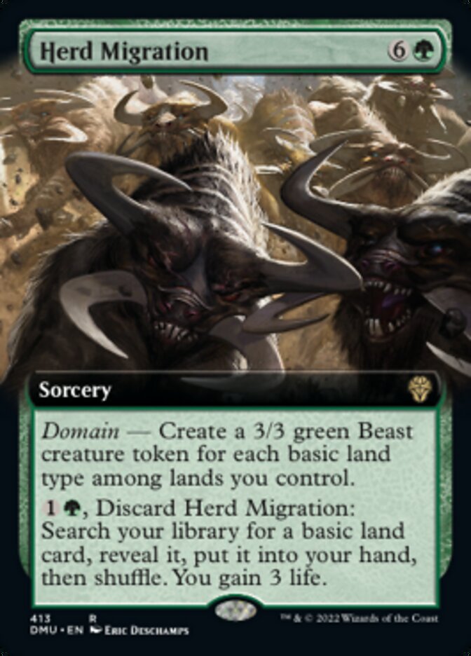 Herd Migration (Extended Art) [Dominaria United] | Gear Gaming Bentonville