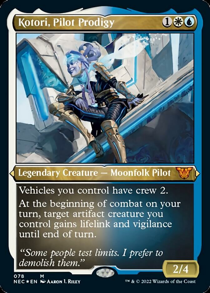 Kotori, Pilot Prodigy (Showcase Display Commander) [Kamigawa: Neon Dynasty Commander] | Gear Gaming Bentonville