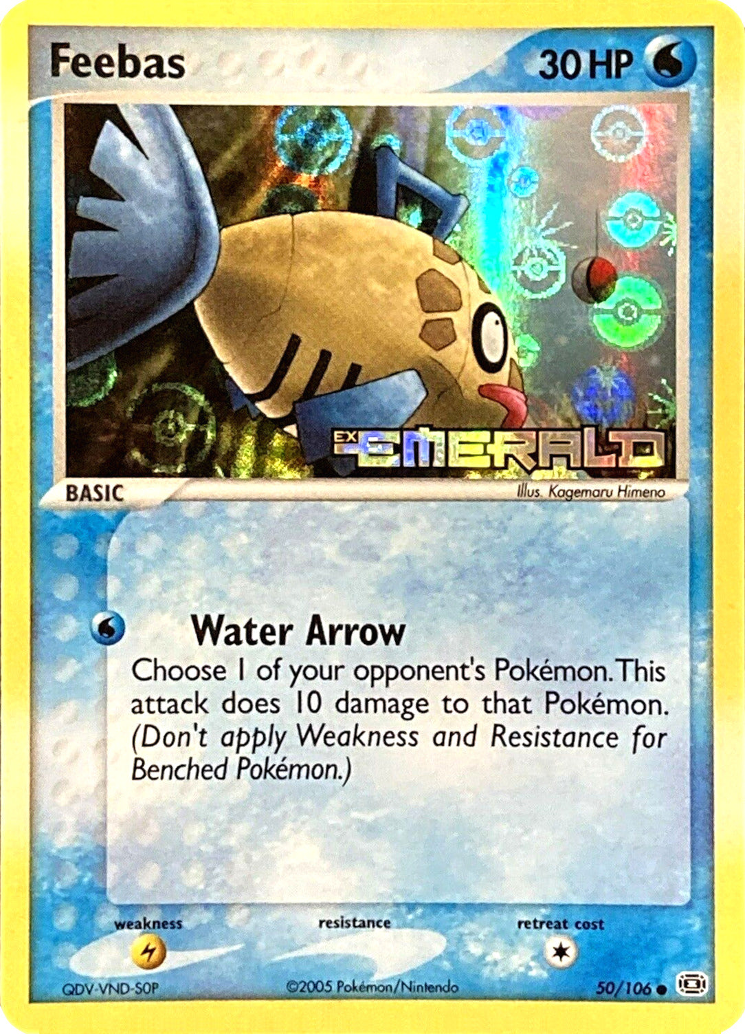 Feebas (50/106) (Stamped) [EX: Emerald] | Gear Gaming Bentonville