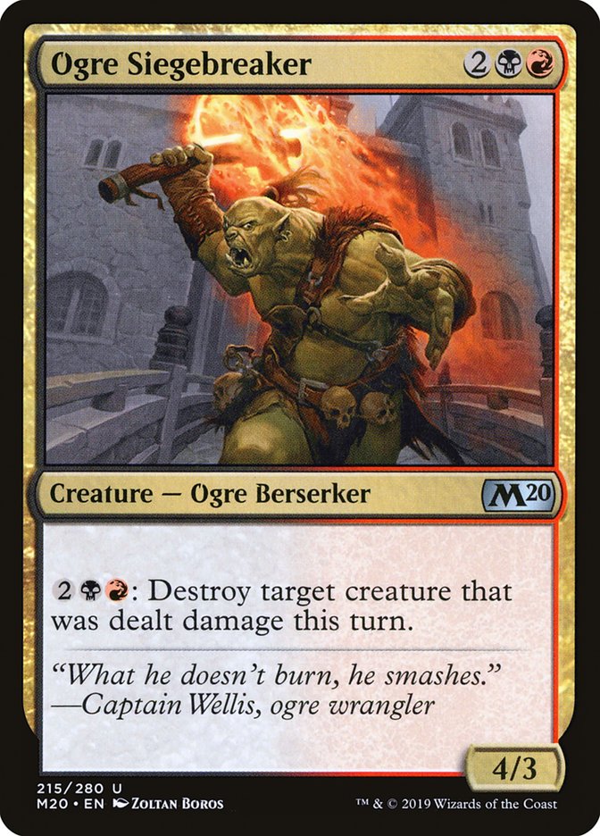 Ogre Siegebreaker [Core Set 2020] | Gear Gaming Bentonville