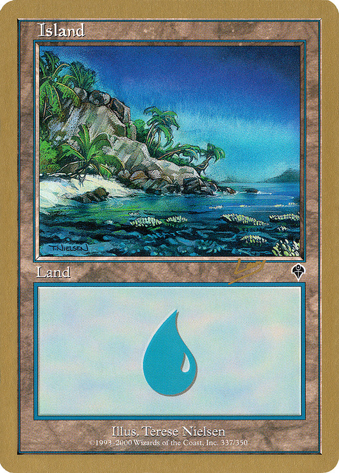 Island (rl337a) (Raphael Levy) [World Championship Decks 2002] | Gear Gaming Bentonville