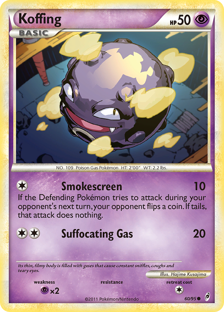 Koffing (60/95) [HeartGold & SoulSilver: Call of Legends] | Gear Gaming Bentonville