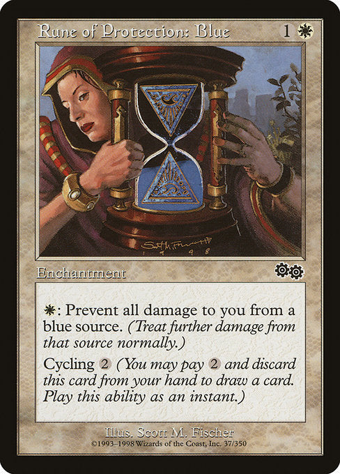 Rune of Protection: Blue [Urza's Saga] | Gear Gaming Bentonville