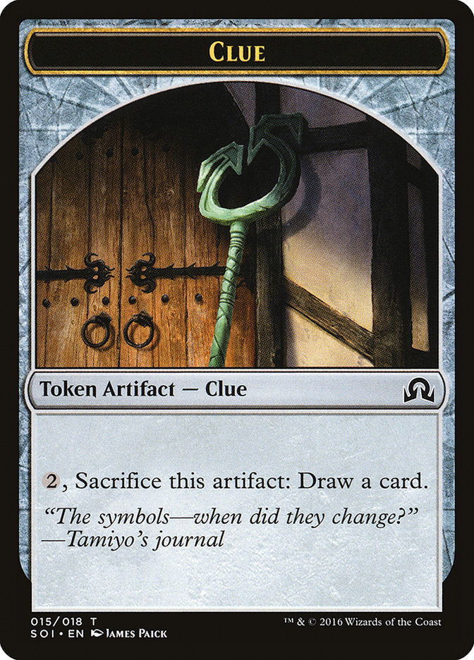 Clue (015/018) [Shadows over Innistrad Tokens] | Gear Gaming Bentonville