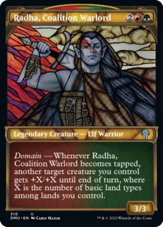 Radha, Coalition Warlord (Showcase) [Dominaria United] | Gear Gaming Bentonville