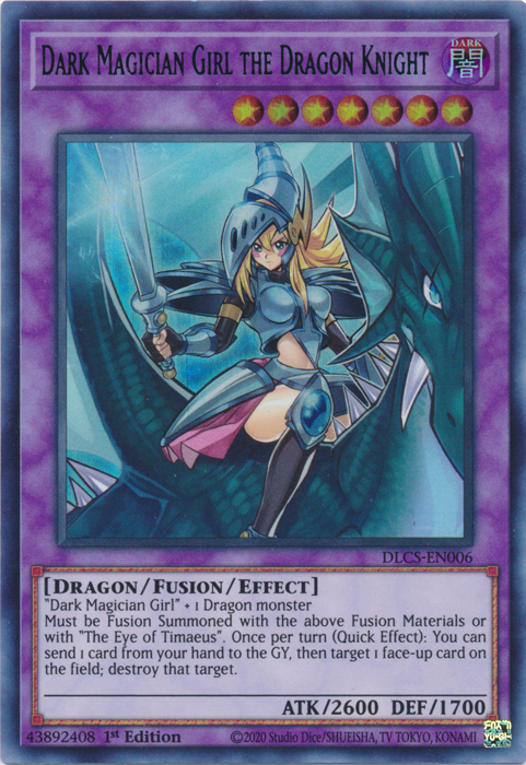 Dark Magician Girl the Dragon Knight (Blue) [DLCS-EN006] Ultra Rare | Gear Gaming Bentonville