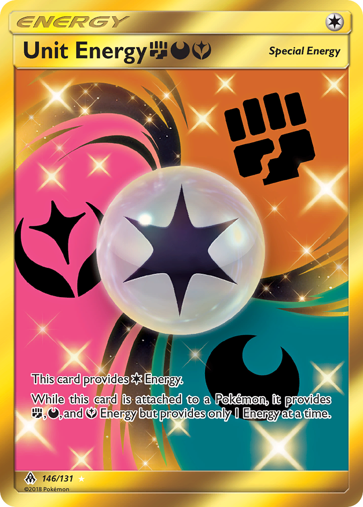 Unit Energy (146/131) (Fighting, Darkness, Fairy) [Sun & Moon: Forbidden Light] | Gear Gaming Bentonville