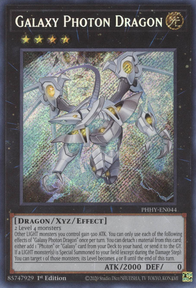 Galaxy Photon Dragon [PHHY-EN044] Secret Rare | Gear Gaming Bentonville