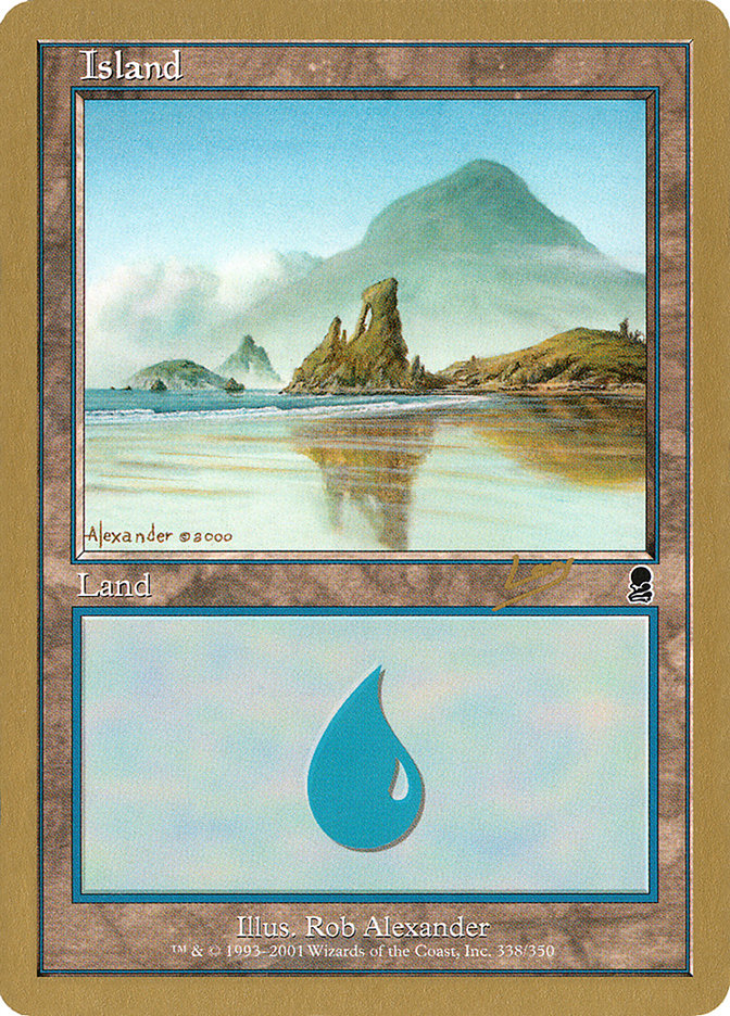 Island (rl338) (Raphael Levy) [World Championship Decks 2002] | Gear Gaming Bentonville