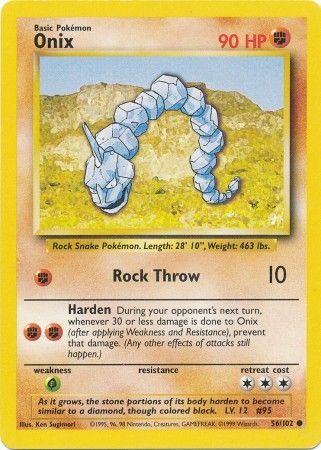 Onix (56/102) [Base Set Unlimited] | Gear Gaming Bentonville