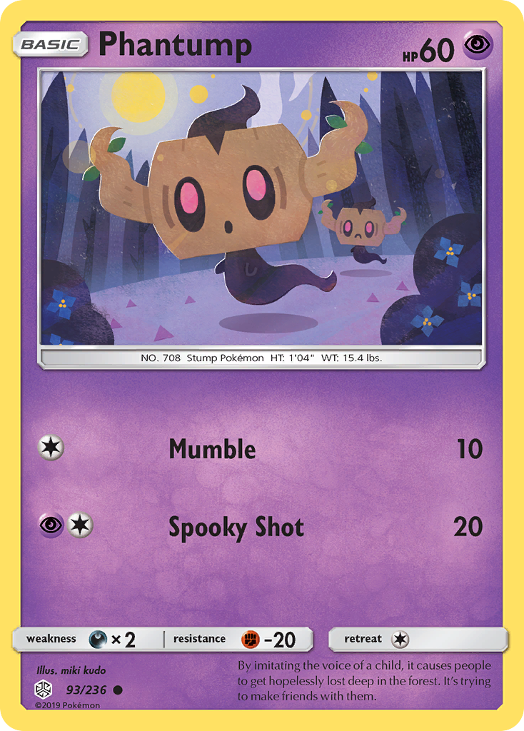 Phantump (93/236) [Sun & Moon: Cosmic Eclipse] | Gear Gaming Bentonville