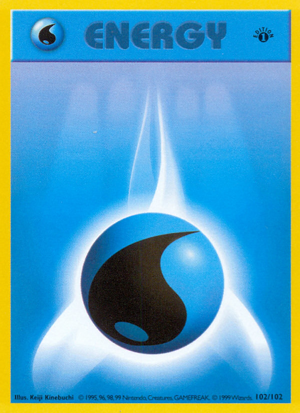 Water Energy (102/102) (Shadowless) [Base Set 1st Edition] | Gear Gaming Bentonville