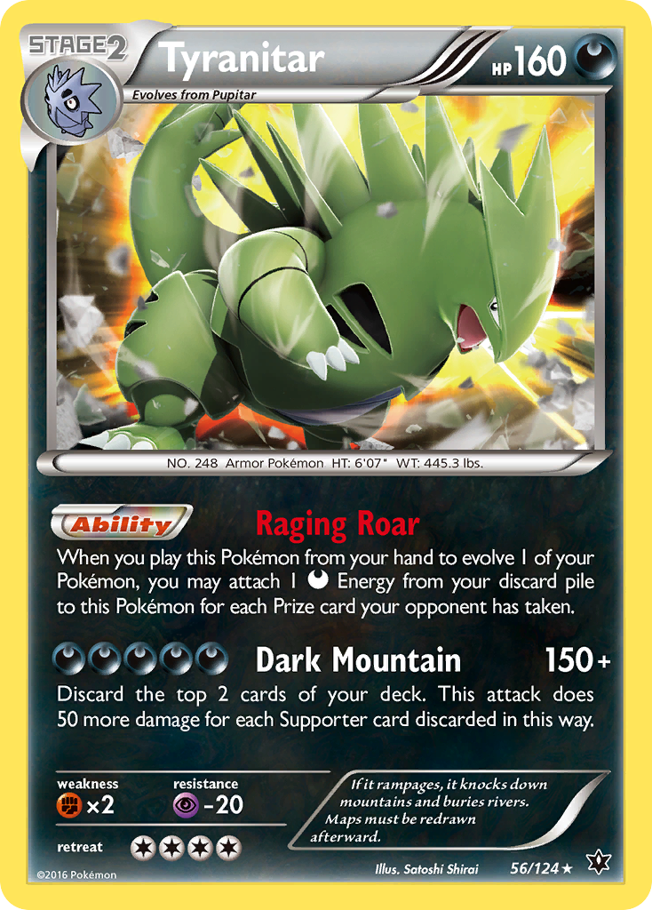 Tyranitar (56/124) [XY: Fates Collide] | Gear Gaming Bentonville