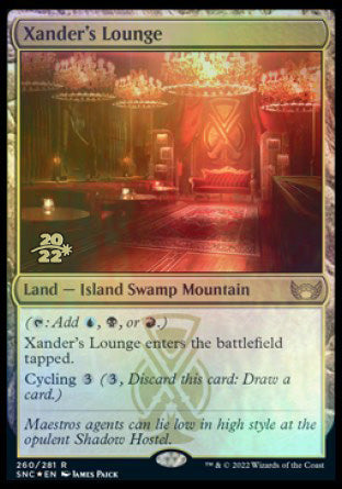 Xander's Lounge [Streets of New Capenna Prerelease Promos] | Gear Gaming Bentonville