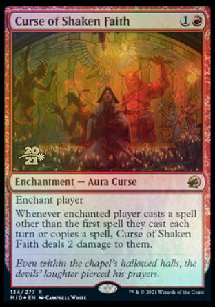 Curse of Shaken Faith [Innistrad: Midnight Hunt Prerelease Promos] | Gear Gaming Bentonville
