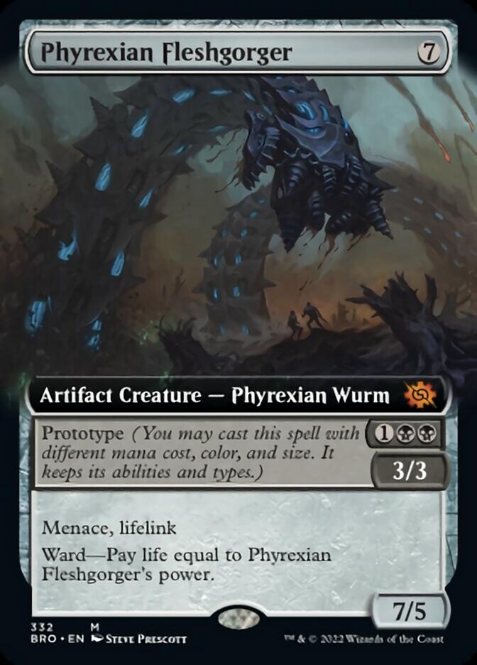 Phyrexian Fleshgorger (Extended Art) [The Brothers' War] | Gear Gaming Bentonville