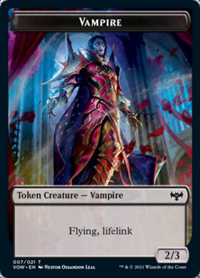 Vampire Token (007) [Innistrad: Crimson Vow Tokens] | Gear Gaming Bentonville