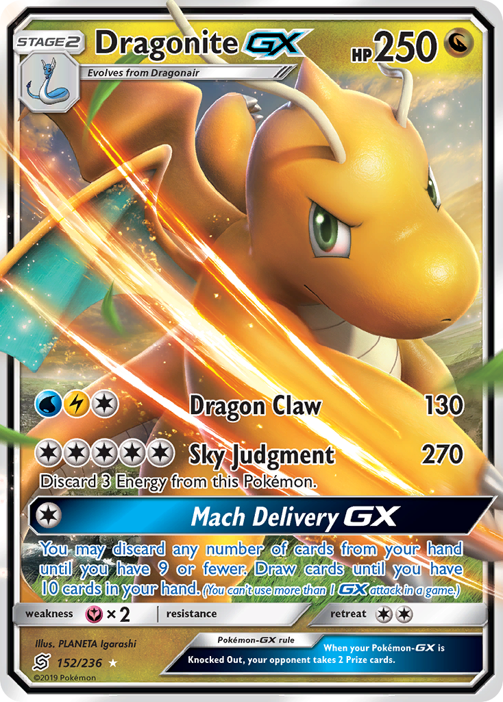 Dragonite GX (152/236) [Sun & Moon: Unified Minds] | Gear Gaming Bentonville