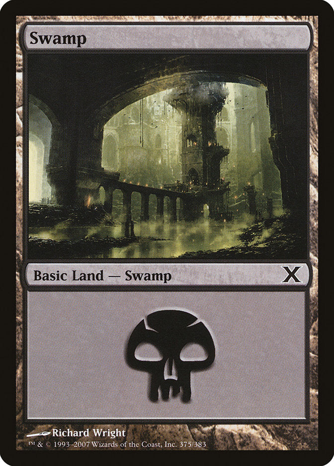 Swamp (375) [Tenth Edition] | Gear Gaming Bentonville