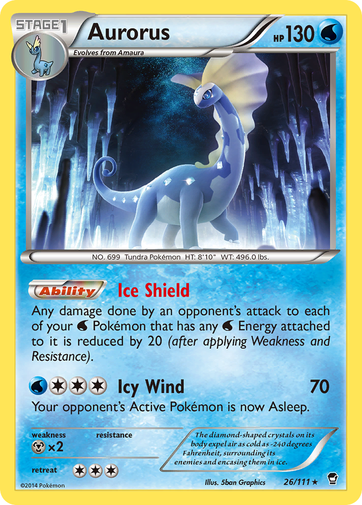 Aurorus (26/111) [XY: Furious Fists] | Gear Gaming Bentonville