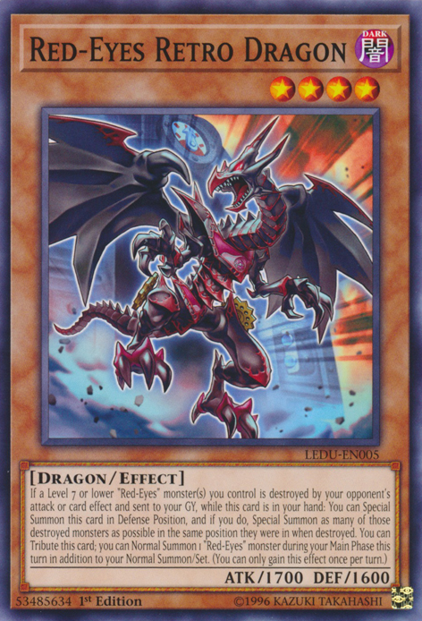 Red-Eyes Retro Dragon [LEDU-EN005] Common | Gear Gaming Bentonville