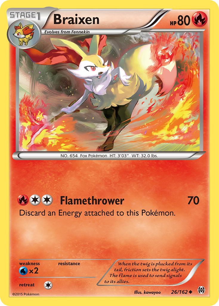 Braixen (26/162) [XY: BREAKthrough] | Gear Gaming Bentonville