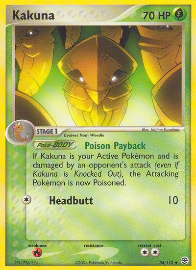 Kakuna (36/112) [EX: FireRed & LeafGreen] | Gear Gaming Bentonville