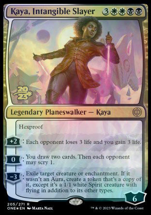 Kaya, Intangible Slayer [Phyrexia: All Will Be One Prerelease Promos] | Gear Gaming Bentonville