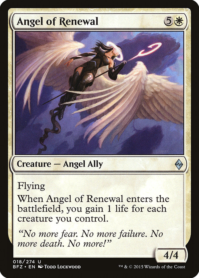 Angel of Renewal [Battle for Zendikar] | Gear Gaming Bentonville