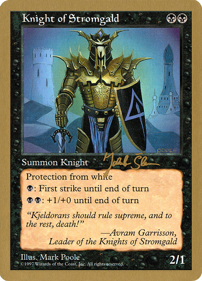 Knight of Stromgald (Jakub Slemr) [World Championship Decks 1997] | Gear Gaming Bentonville