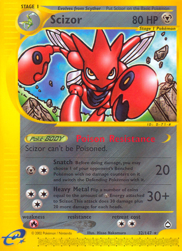 Scizor (32/147) [Aquapolis] | Gear Gaming Bentonville