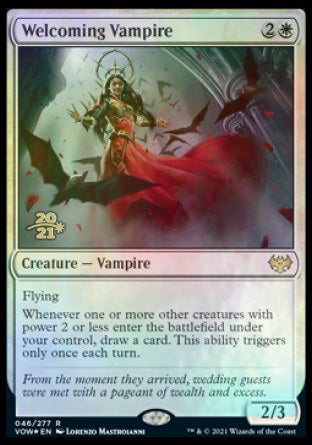 Welcoming Vampire [Innistrad: Crimson Vow Prerelease Promos] | Gear Gaming Bentonville