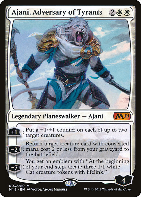 Ajani, Adversary of Tyrants [Core Set 2019] | Gear Gaming Bentonville