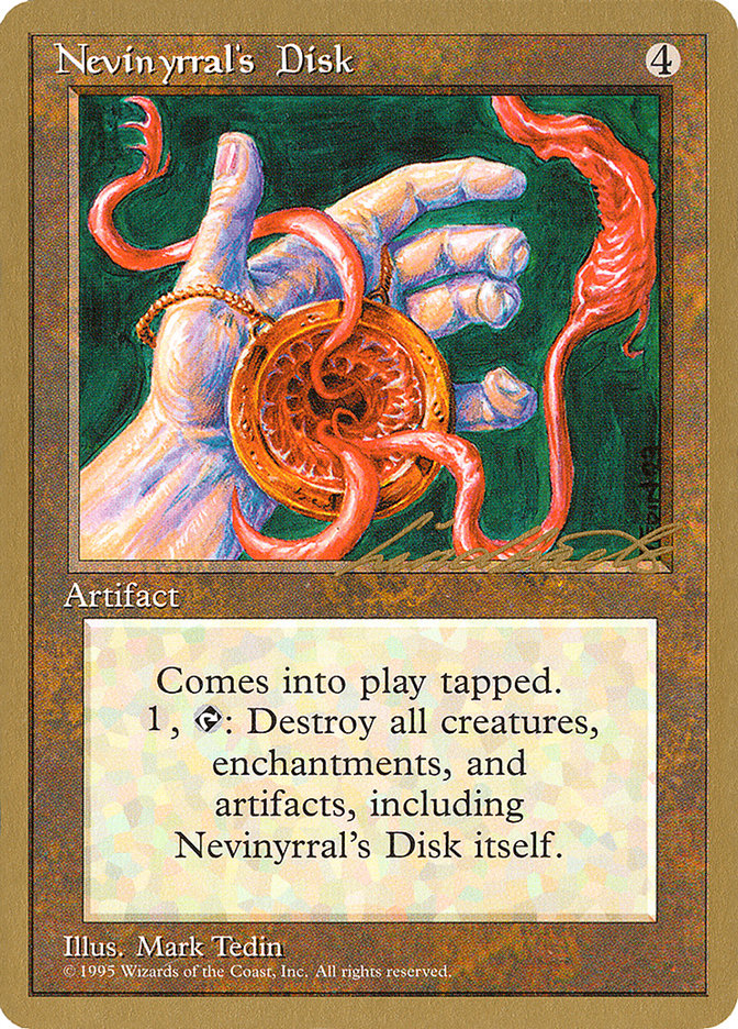 Nevinyrral's Disk (Leon Lindback) [Pro Tour Collector Set] | Gear Gaming Bentonville