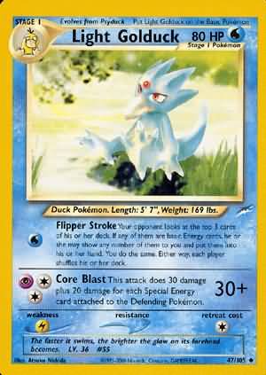 Light Golduck (47/105) [Neo Destiny Unlimited] | Gear Gaming Bentonville