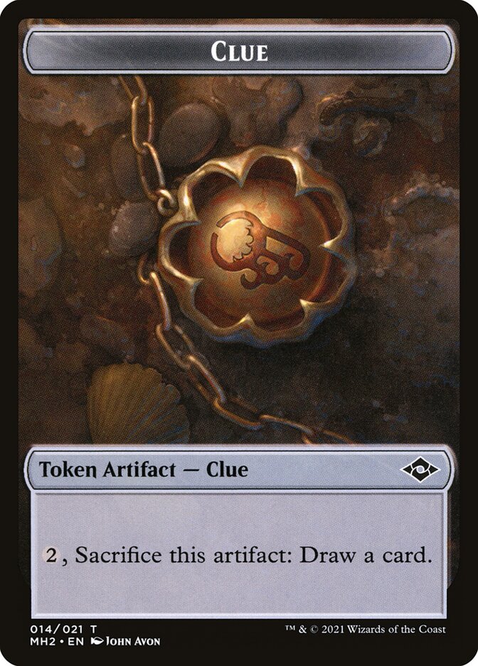 Treasure // Clue Double-sided Token [Pioneer Challenger Decks 2022] | Gear Gaming Bentonville