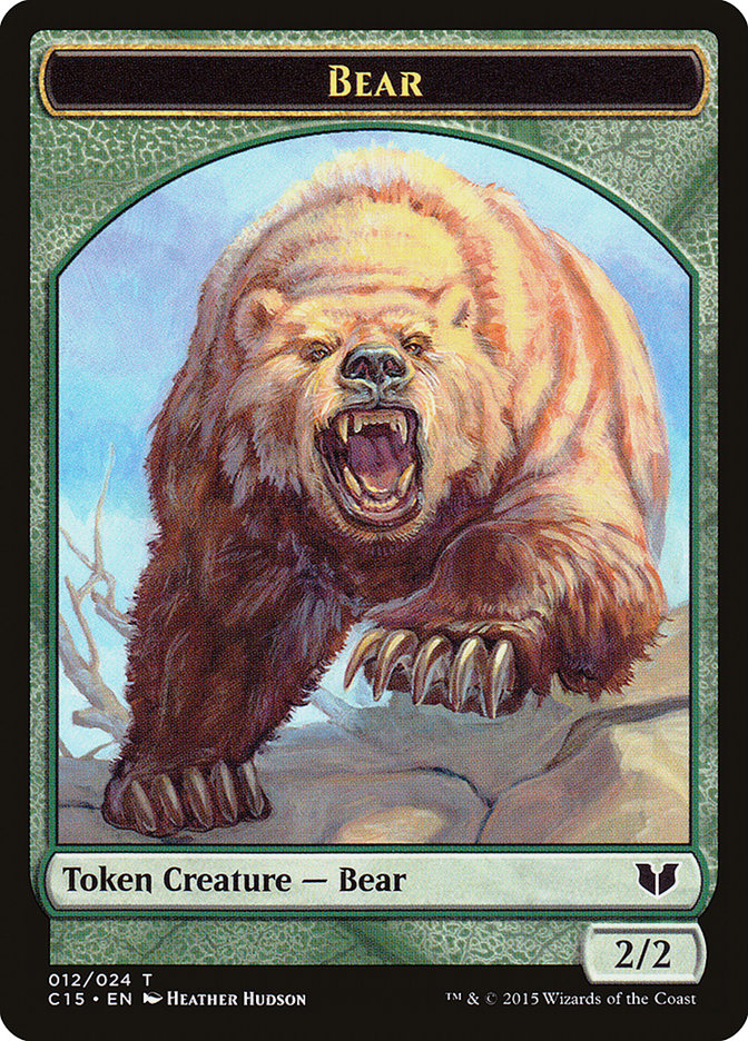 Bear // Spider Double-Sided Token [Commander 2015 Tokens] | Gear Gaming Bentonville