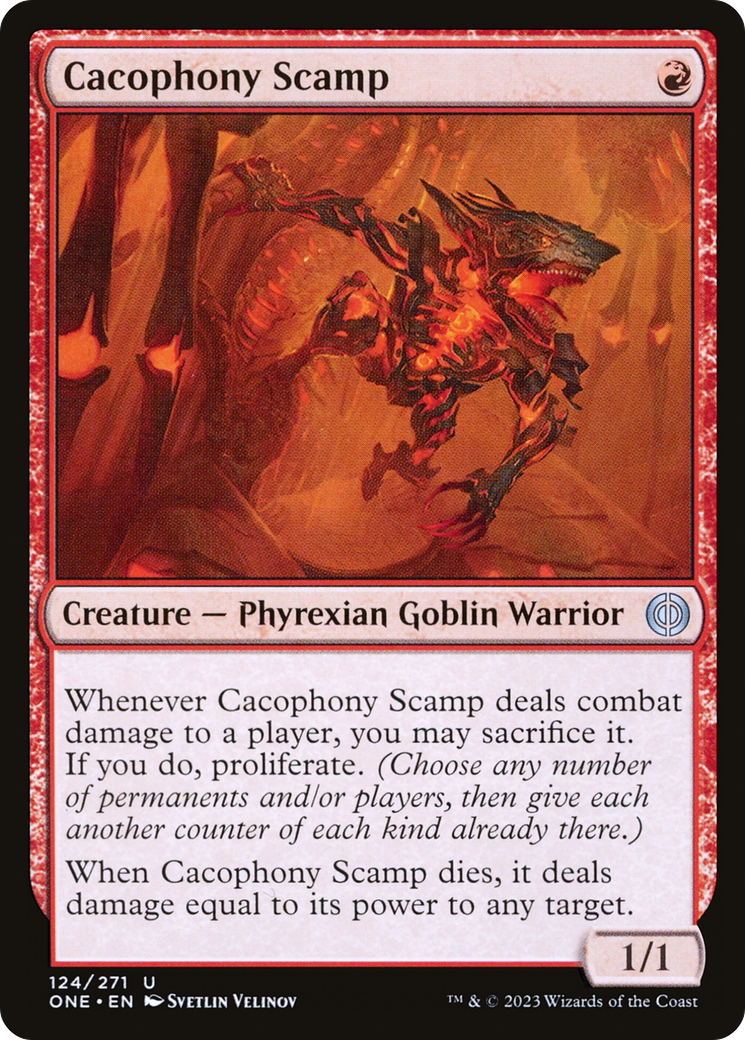 Cacophony Scamp [Phyrexia: All Will Be One] | Gear Gaming Bentonville