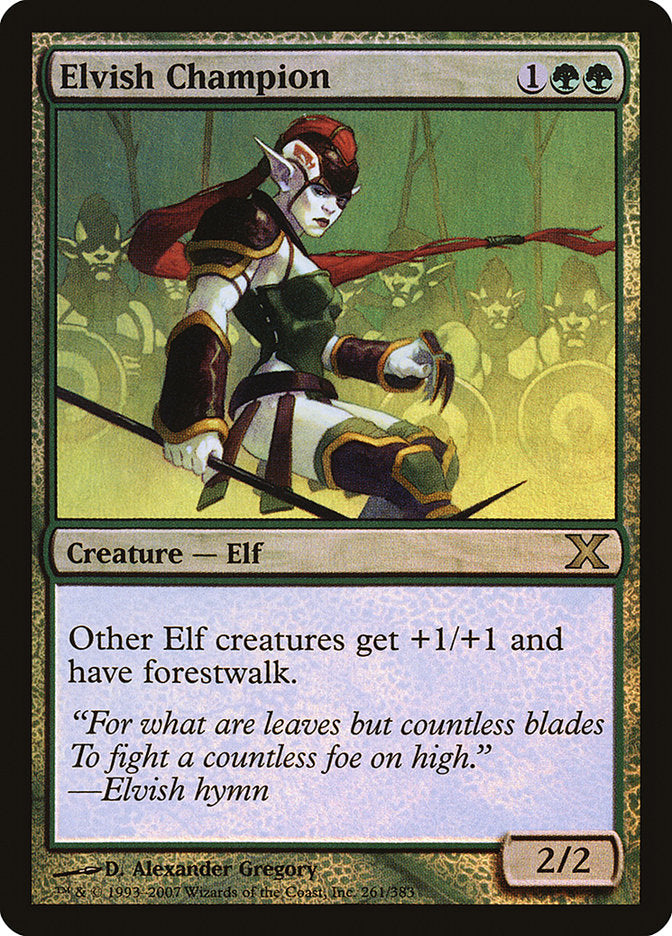 Elvish Champion (Premium Foil) [Tenth Edition] | Gear Gaming Bentonville