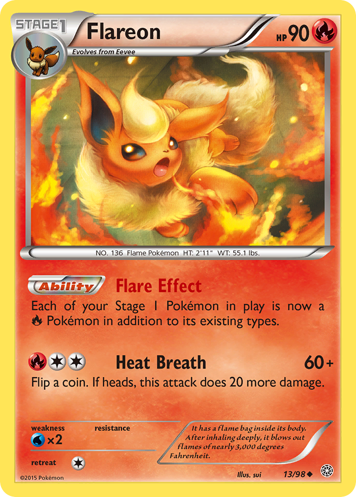 Flareon (13/98) [XY: Ancient Origins] | Gear Gaming Bentonville